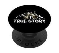 Histoire Vraie, il ressuscité Jésus Religieux Dimanche de Pâques Jésus PopSockets PopGrip Adhésif