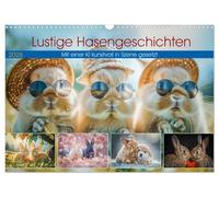 Histoires amusantes de lapins (Calendrier mural 2026 DIN A3 horizontal), CALVENDO calendrier mensuel