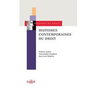 Histoires contemporaines du droit