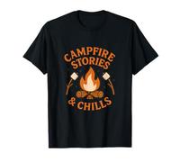 Histoires de feu de Camp d'halloween et Chills - Design Effrayant T-Shirt