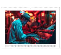 Histoires de jazz à minuit (Calendrier mural 2026 DIN A3 horizontal), CALVENDO calendrier mensuel