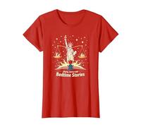 Histoires de liberté, de Justice et de Coucher T-Shirt, Femme, Rouge, S