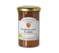HISTOIRES D'ICI-Confiture de pêches bio du Languedoc Roussillon Histoire d'ici 300 g