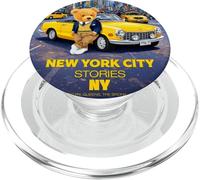 Histoires d'ours en Peluche de New York à Times Square Manhattan PopSockets PopGrip pour MagSafe
