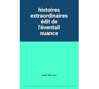 histoires extraordinaires édit de l'éventail nuance