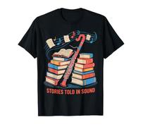 Histoires racontées dans Le Son - Conception de Livres et de Musique T-Shirt