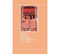 S.F.C. Milsom – Historical Foundations of the Common Law – Broché
