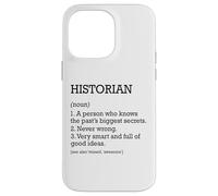 Historien Définition du travail personnalisé Historien drôle Coque pour iPhone 14 Pro Max