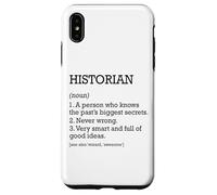 Historien Définition du travail personnalisé Historien drôle Coque pour iPhone XS Max