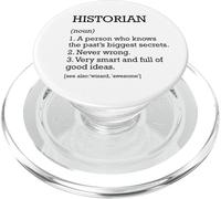 Historien Définition du travail personnalisé Historien drôle PopSockets PopGrip pour MagSafe