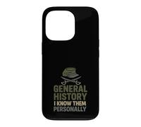 Historien Militaire Recherche sur Le Champ de Bataille Stratégie de Guerre Nerd Coque pour iPhone 13 Pro