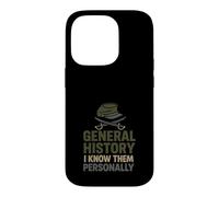 Historien Militaire Recherche sur Le Champ de Bataille Stratégie de Guerre Nerd Coque pour iPhone 14 Pro