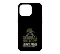 Historien Militaire Recherche sur Le Champ de Bataille Stratégie de Guerre Nerd Coque pour iPhone 16 Pro