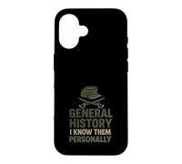 Historien Militaire Recherche sur Le Champ de Bataille Stratégie de Guerre Nerd Coque pour iPhone 16