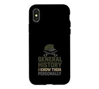 Historien Militaire Recherche sur Le Champ de Bataille Stratégie de Guerre Nerd Coque pour iPhone X/XS