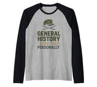Historien Militaire Recherche sur Le Champ de Bataille Stratégie de Guerre Nerd Manche Raglan