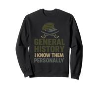 Historien Militaire Recherche sur Le Champ de Bataille Stratégie de Guerre Nerd Sweatshirt