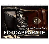 Historische Fotoapparate (Wandkalender 2026 DIN A2 quer), CALVENDO Monatskalender: Nostalgische Bilder alter Fotoapparate erzählen die Geschichte der Fotografie aus früheren Epochen.