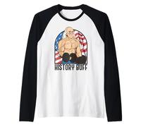 History Buff Benjamin Franklin Body Builder Meme 4 Juillet Manche Raglan