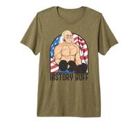 History Buff Benjamin Franklin Body Builder Meme 4 Juillet T-Shirt Haut de Gamme