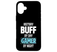 History Buff by Day Gamer by Night Costume pour historiens Coque pour iPhone 16 Plus