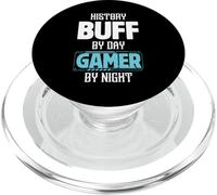 History Buff by Day Gamer by Night Costume pour historiens PopSockets PopGrip pour MagSafe