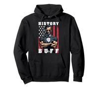 History Buff Drapeau américain Abraham Lincoln Haltérophilie Sweat à Capuche
