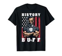 History Buff Drapeau américain Abraham Lincoln Haltérophilie T-Shirt