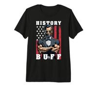 History Buff Drapeau américain Abraham Lincoln Haltérophilie T-Shirt Haut de Gamme