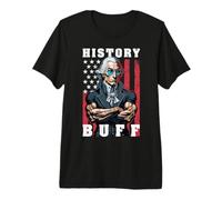 History Buff Drapeau américain George Washington Haltérophilie T-Shirt Haut de Gamme