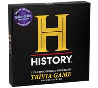 HISTORY Channel Trivia Board Game Deluxe Edition with 80s & 90s Expansion Pack - 2400+ General Knowledge Questions. Fun Party Card Game for Adults, Family & Teens in The Pursuit of Trivial Knowledge