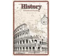 History Crossword Puzzles: Crossword Puzzles with Easy to Read about Historical Events, Figures, and Facts | 6x9 inches, 120 Pages | 60 Puzzles | Gift for History Buffs, Students, and Trivia Lovers