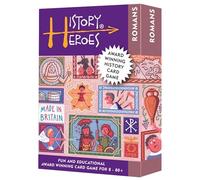 History Heroes: Romans - Jeu de cartes quiz sur l'histoire antique pour enfants, adultes, soirée de jeu - Jeu de fête familial sur la Rome antique - Jeu de voyage amusant et éducatif