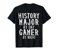 History Major by Day Gamer by Night College Student History T-Shirt