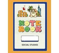 History Notebook - College Ruled • 7.5 × 9.25 in • Retro Sticker-Style Cover: Colorful composition book with 120 college-ruled pages for essays, class notes & creative writing