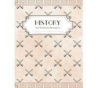 History Notebook: Index Included - Easily Keep Track of Note Topics, 120 Lined and Numbered Note Pages