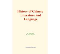 History of Chinese Literature and Language