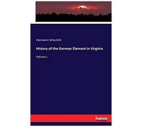 History Of The German Element In Virginia