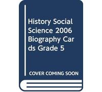 History Social Science 2006 Biography Cards Grade 5