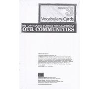 History Social Science 2006 Vocabulary Cards Grade 3