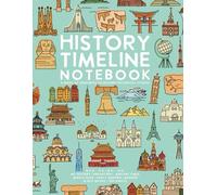 History Timeline Notebook: A Book of Centuries to Record Historical Studies by schoolnest (Turquoise Doodle Series)