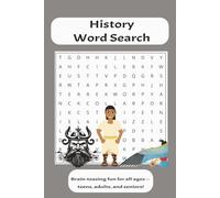 History Word Search Puzzle Book: Word Searches with Easy to Read Print about History with Engaging Puzzles, Stories, and More | 6x9 inches, 110 pages, ... Gifts for Vacations, Holidays, and Free Times