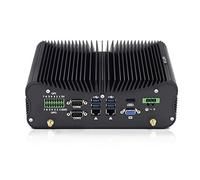 HISTTON Fanless Mini PC Industrial Mini Computer Windows 10 Pro, Intel Core i7-10510U DDR4 8GB RAM, 128GB SSD 14Pin GPIO RS232 COM PS/2, LAN, HDMI, VGA, WiFi