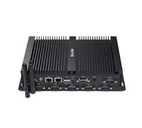 HISTTON Mini PC Desktop PC Core i5-4200U, 8GB RAM, 128GB SSD, Micro PC, Dual LAN, BT, Industrial Mini PC with HD/VGA Port, 6 RS232 COM, Support Win 10 Pro/Linux