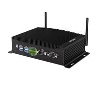 HISTTON Mini PC Industriel sans Ventilateur Core i7-10810U, 16 Go de RAM 128 Go M2. SSD, 2 COM RS232/485, Triple écran HD+DP 4K, 2 LAN, 6 USB, GPIO, WiFi, BT4.2, Mini PC Windows 11 Pro, Linux/Ubuntu