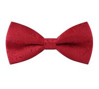 HISUNBEN Nœud papillon avec crochet, Nœud Papillon pour Homme Réglable en gabardine de smoking solide, Couleur unie Noeud papillon pour Noeud papillon pour enfants et hommes pour Mariage-Rouge-04