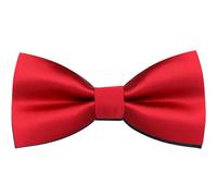 HISUNBEN Nœud papillon avec crochet, Nœud Papillon pour Homme Réglable en gabardine de smoking solide, Couleur unie Noeud papillon pour Noeud papillon pour enfants et hommes pour Mariage FêteRouge-03