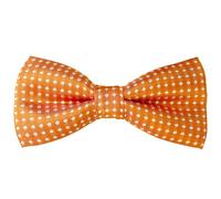 HISUNBEN Nœud papillon pré-noué à pois pour enfants, boucle et sangle réglables, pour garçons et filles, fête, mariage et animaux de compagnie, orange