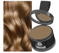 HISUNBEN Poudre instantanée pour ligne de cheveux, coupe-vent, anti-transpiration, anti-cernes pour ligne de cheveux récurrente, poudre d'ombre professionnelle avec miroir pour Puff-02LC