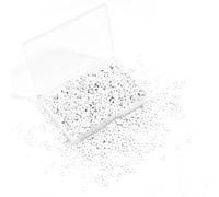Hiswan Heishi Lot de 1 000 perles en argile polymère blanche pour la fabrication de bijoux, bracelets, colliers de 6 mm